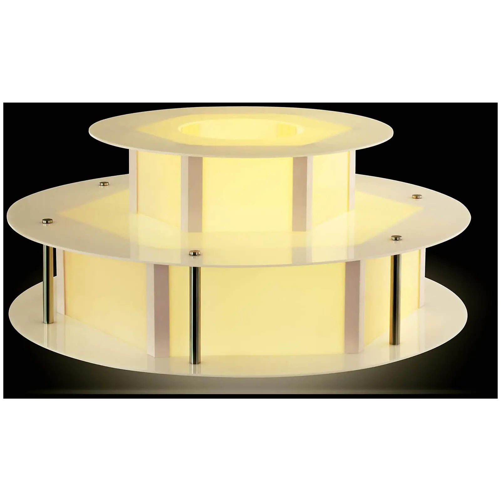 Set fontaine chocolat - 4 étages - 6 kg avec table lumineuse (13)