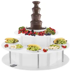 Set de Fuente de chocolate - 4 niveles- 6 kg - con mesa esa luminosa