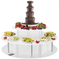 Set fontaine chocolat - 4 étages - 6 kg avec table lumineuse