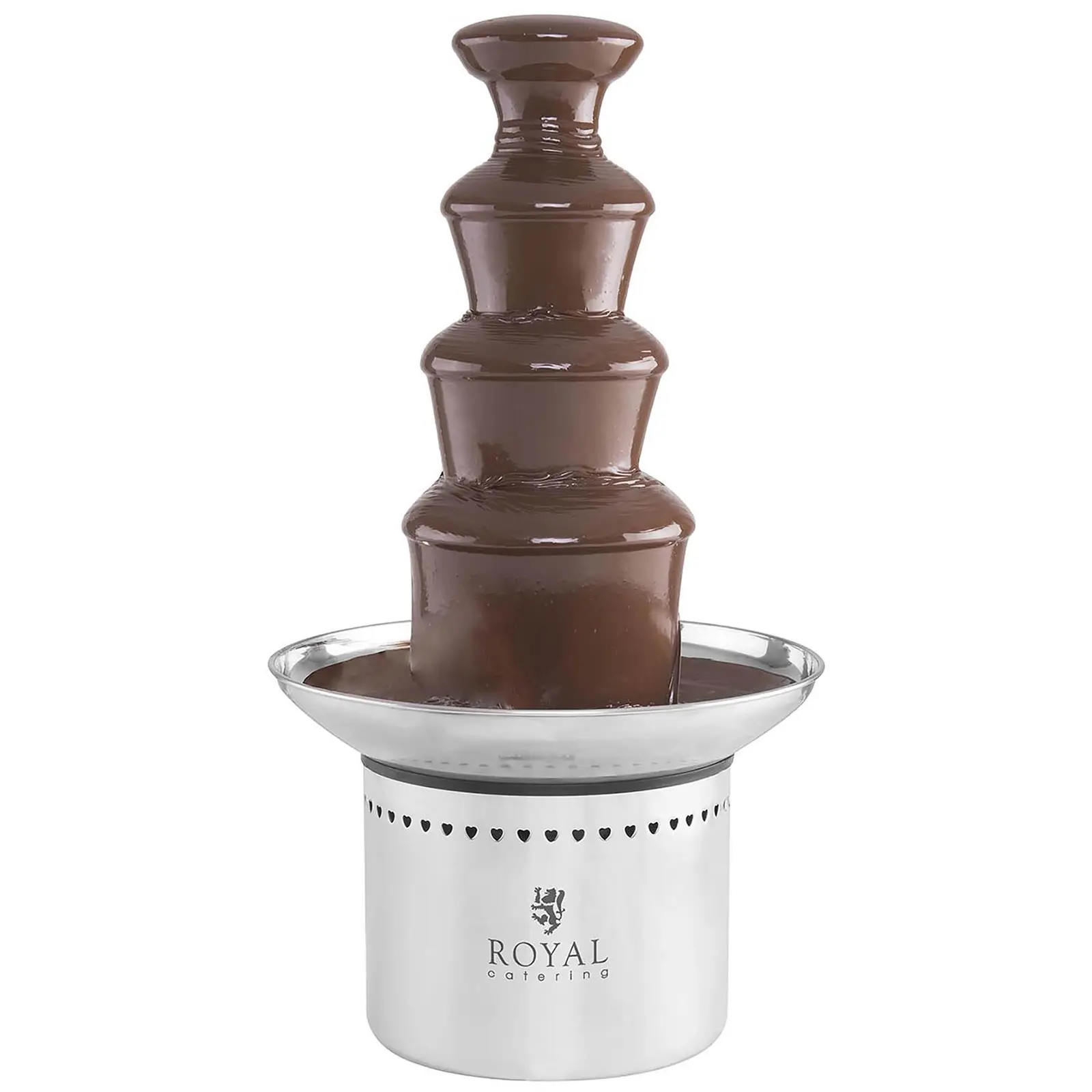 Set fontaine chocolat - 4 étages - 6 kg avec table lumineuse (Dimensions (LxlxH): 0 x 0 x 0 cm)