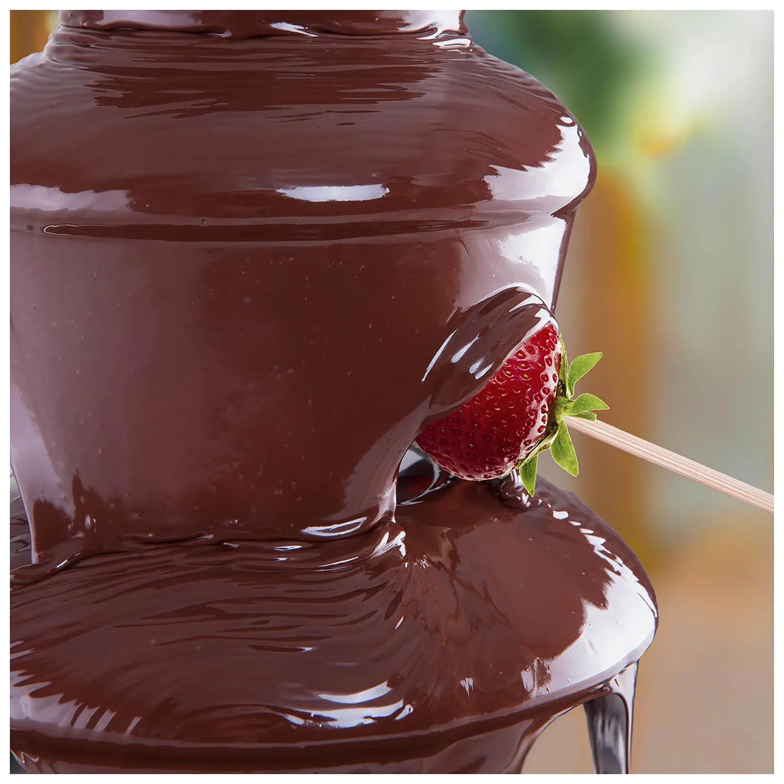 Set fontaine chocolat - 4 étages - 6 kg avec table lumineuse (8)