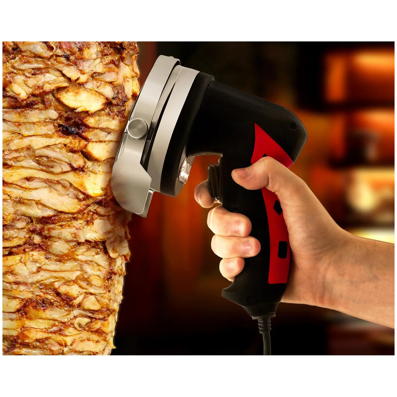 Dönergrill elektrisk – inkl. shawarma-kniv