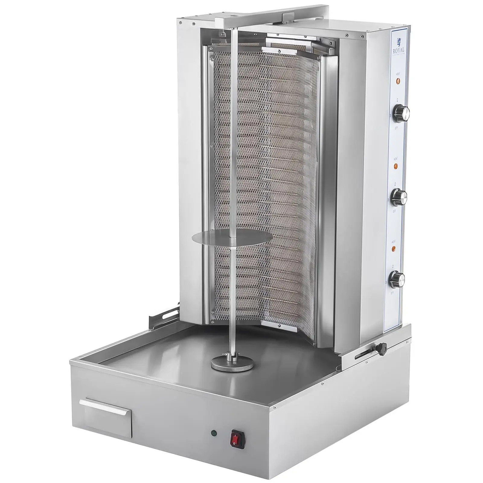 Kit kebab : machine et couteau électrique (Matériau(x): Acier inoxydable)