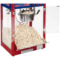 Popcornmachine met onderstel und LED-belichting - US-Design - rood