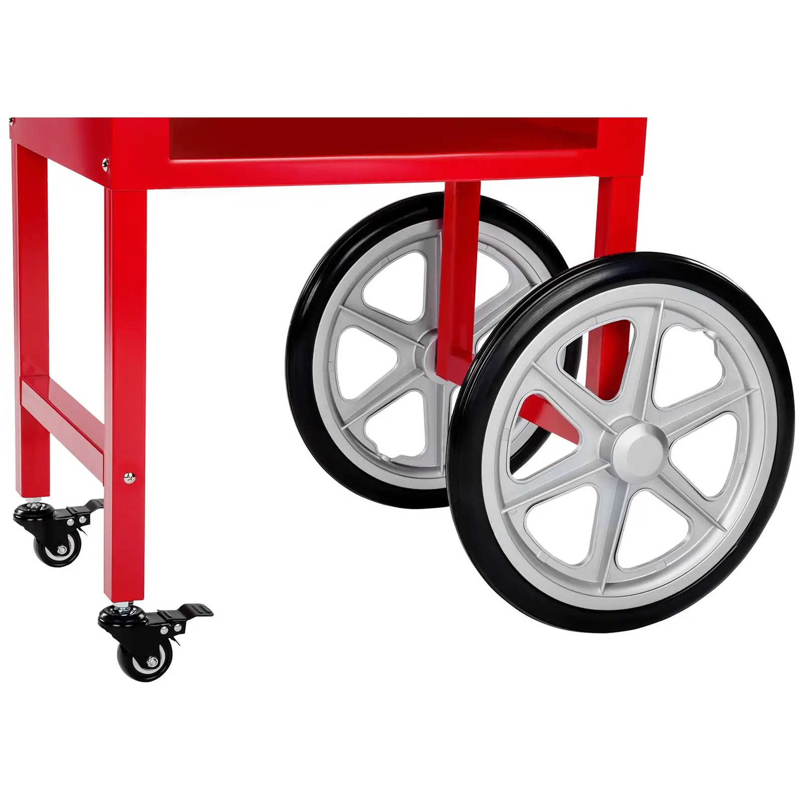 Popcorn machine with cart and LED RGB-Lighting - USA Design - red (6)