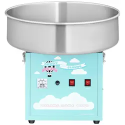 Kit machine à barbe à papa avec bulle - 52 cm - 1 200 watts - Turquoise