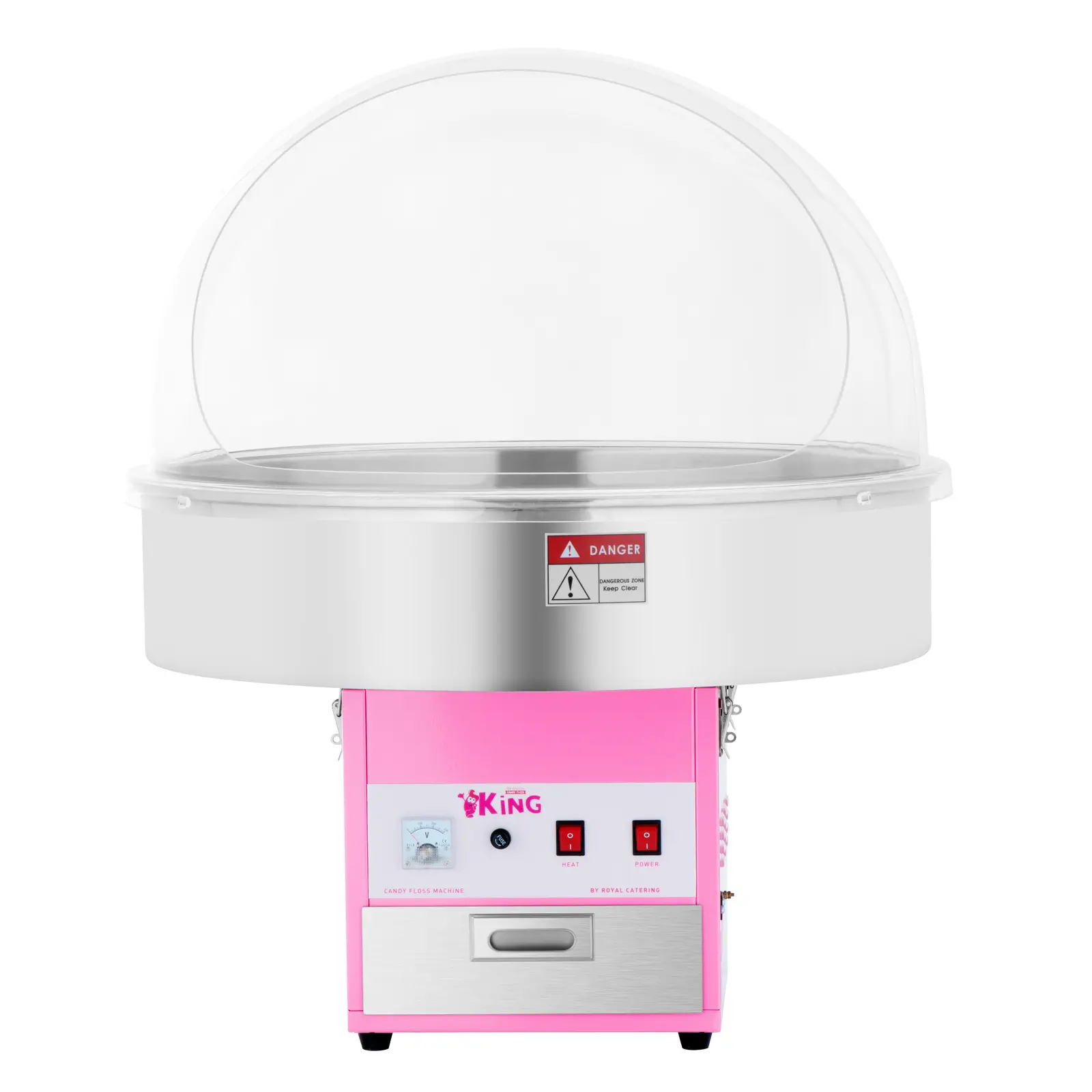 Stroj na cukrovou vatu v sadě s LED svítícími tyčinkami - 72 cm - 1 200 W - ochranný kryt -50 ks (Rozměry zásilky (DxŠxV): 0 x 0 x 0 cm)