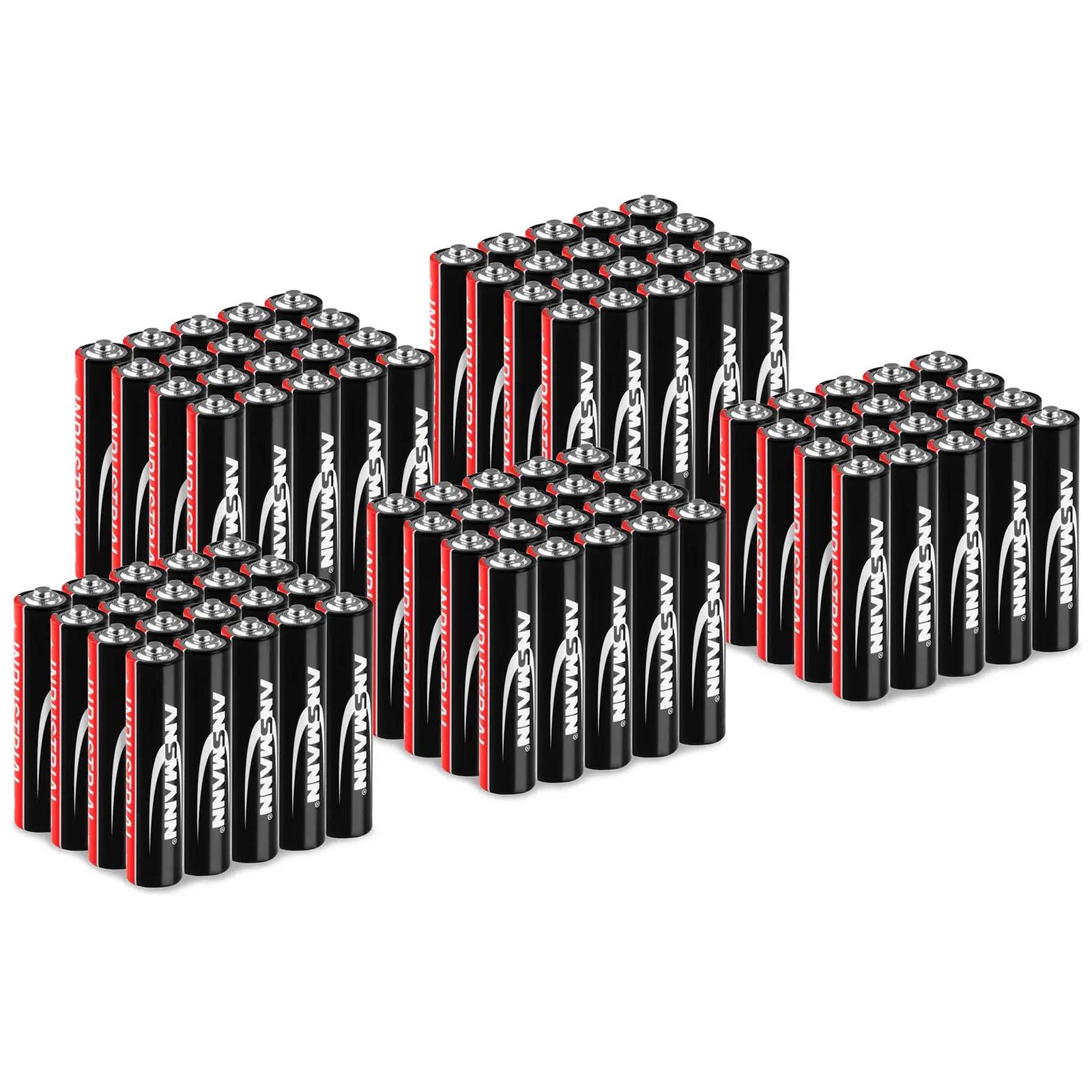 Value Pack of 100 x Micro AAA LR03 - Ansmann INDUSTRIAL Alkaline Batteries - 1.5 V