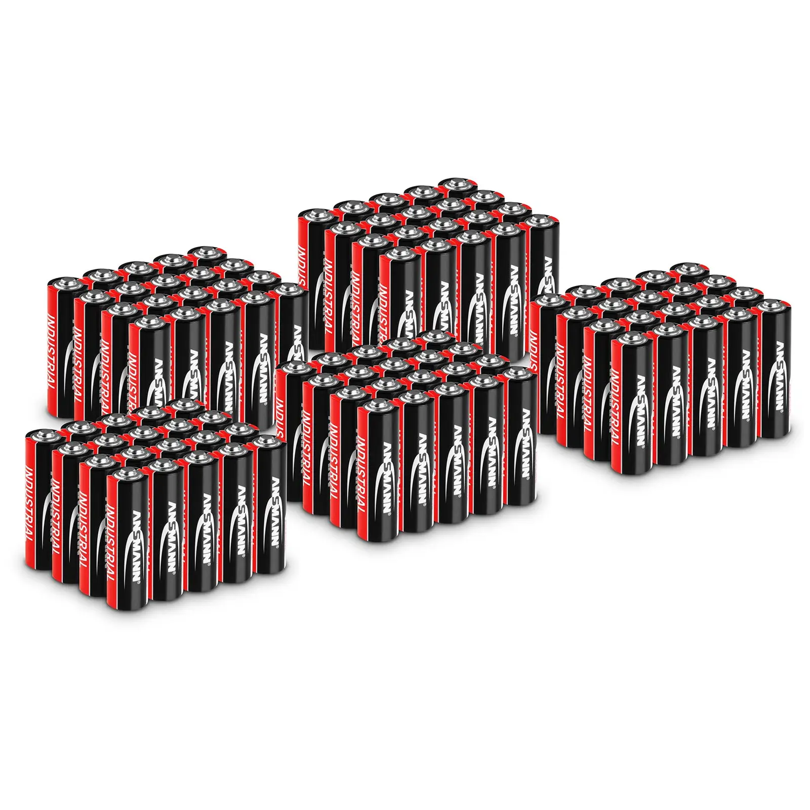 Voordeelset 100 x Mignon AA LR6 - Ansmann INDUSTRIAL alkaline batterijen - 1,5 V