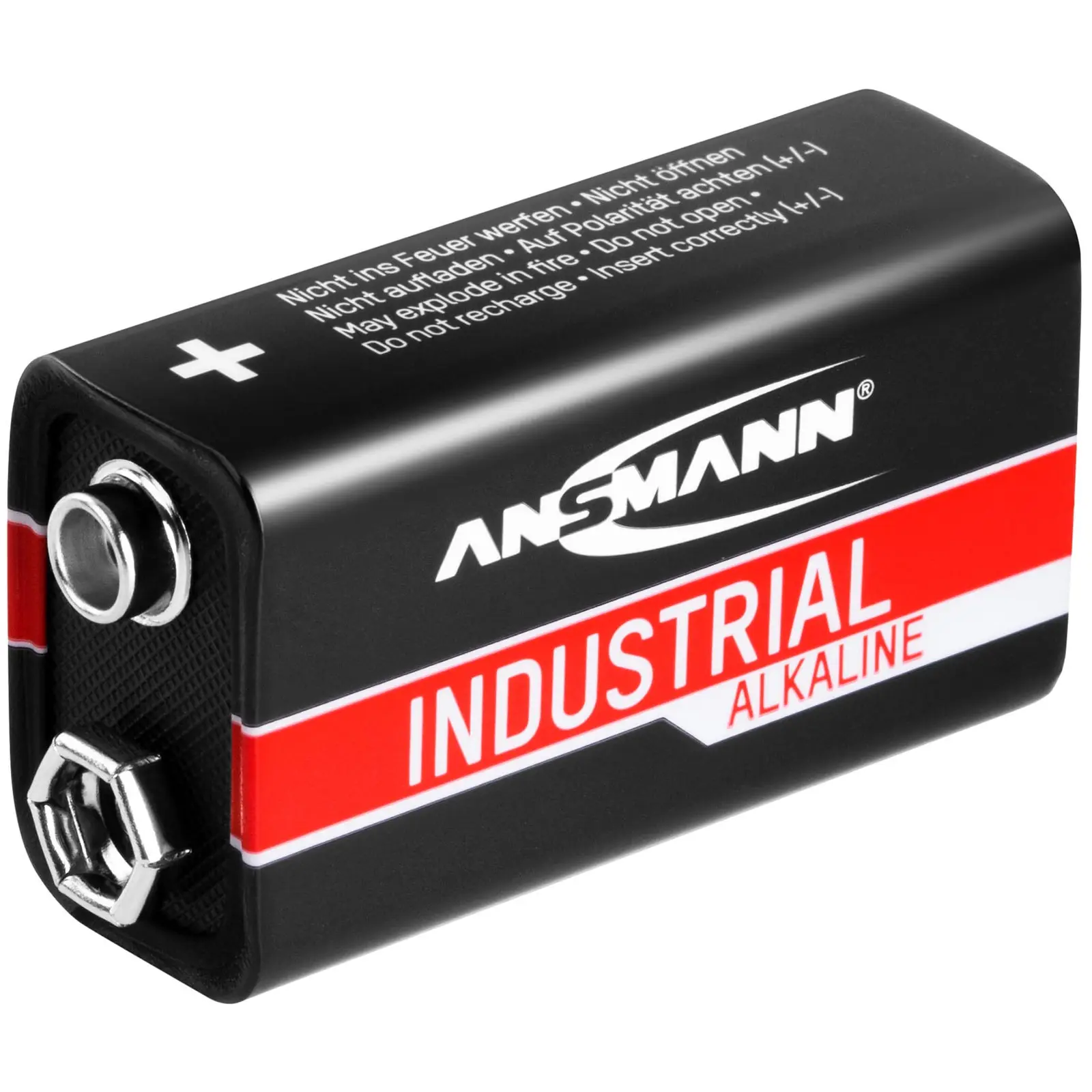 Mega-Sparset 50 x Blockbatterien 6LR61 - Ansmann INDUSTRIAL Alkaline-Batterien - 9 V