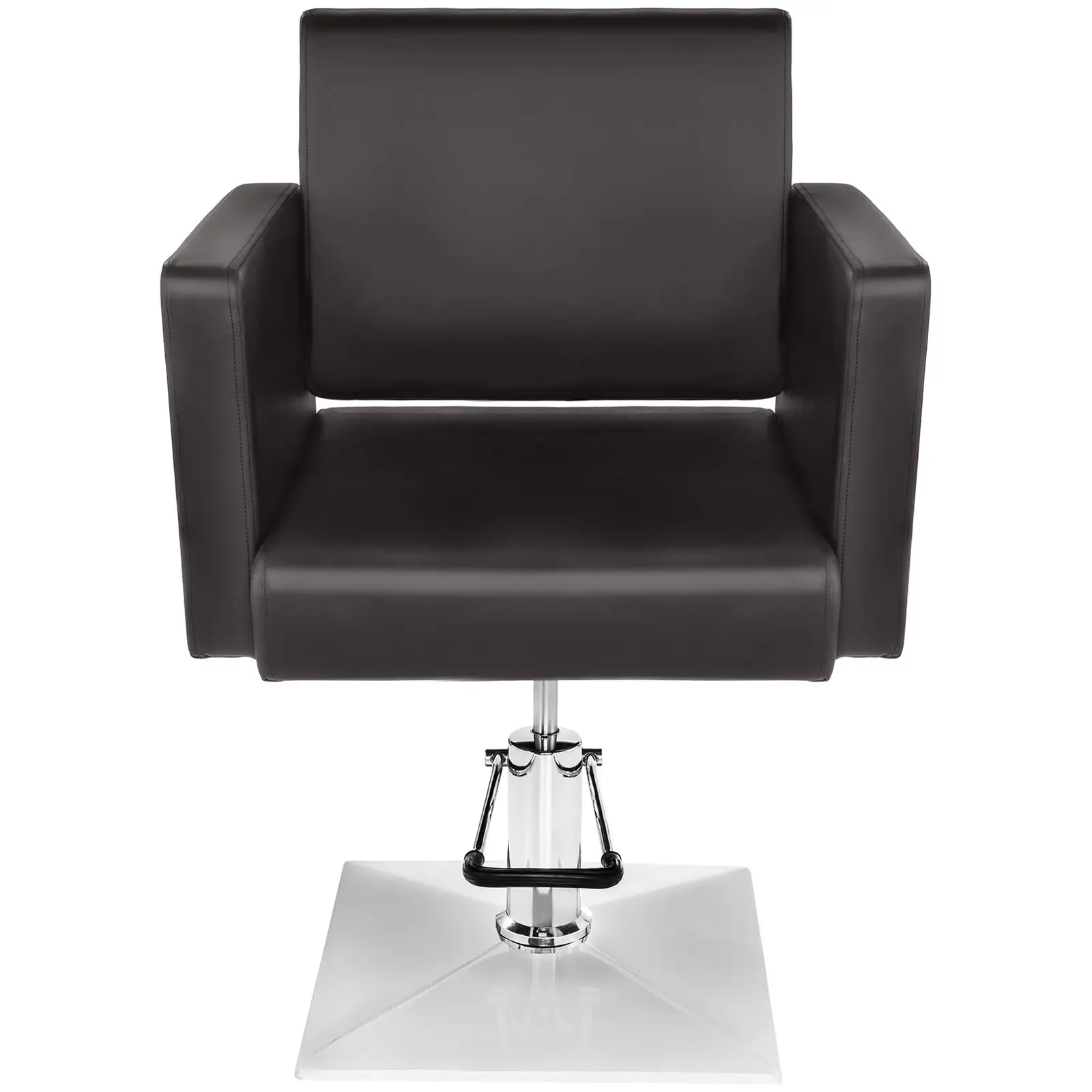 Fauteuil de barbier avec repose-pieds  (Couleur(s): Marron)