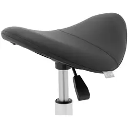 Table de massage électrique et siège-selle - 2 moteurs - Pédale - Couleur noire