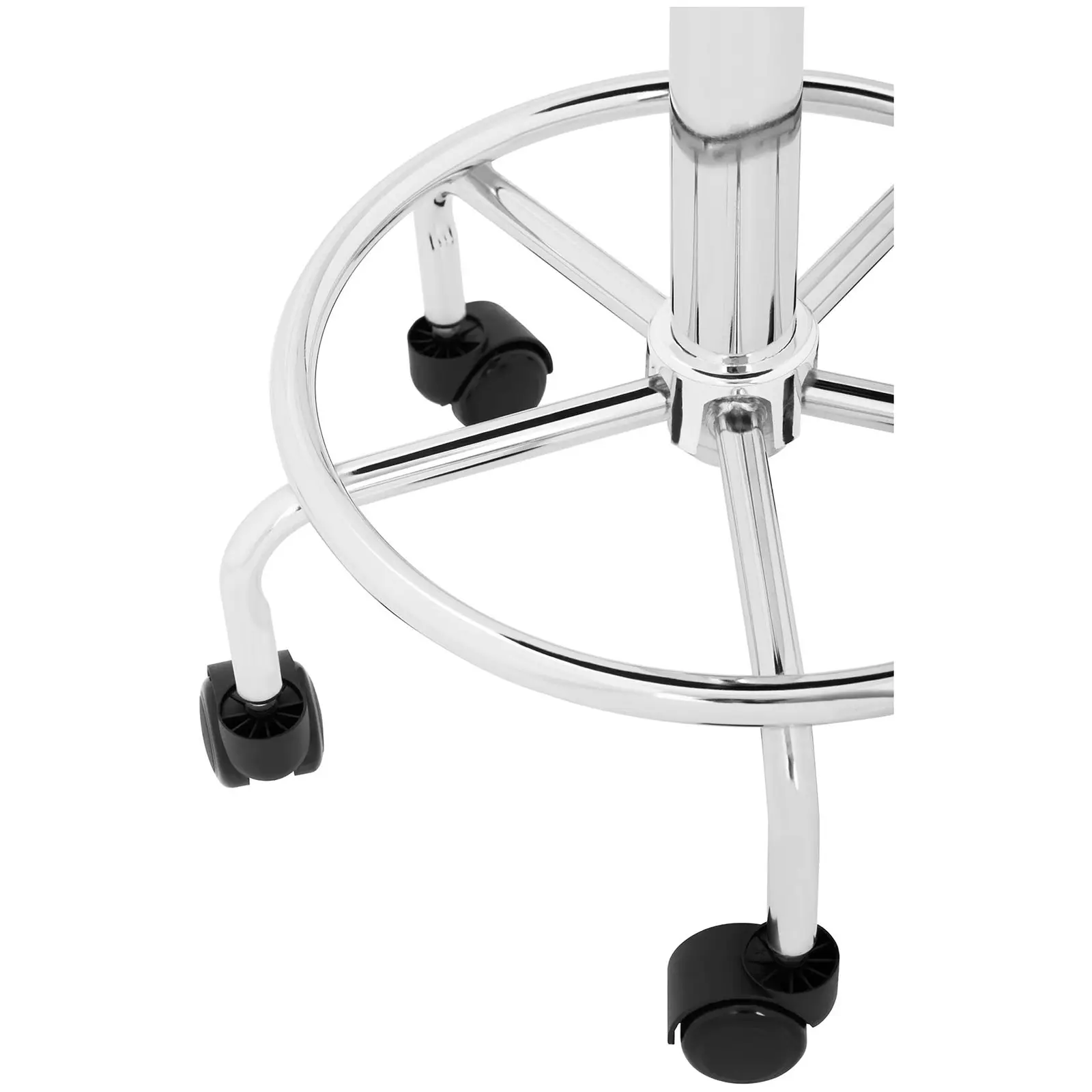 Elektrisk massasjebord og sadelstol - 2 motorer - fotpedal - sort