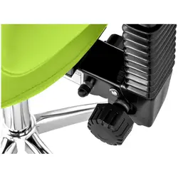 Masážní lehátko elektrické NANTES a sedlová židle - 3 motory - světlezelené