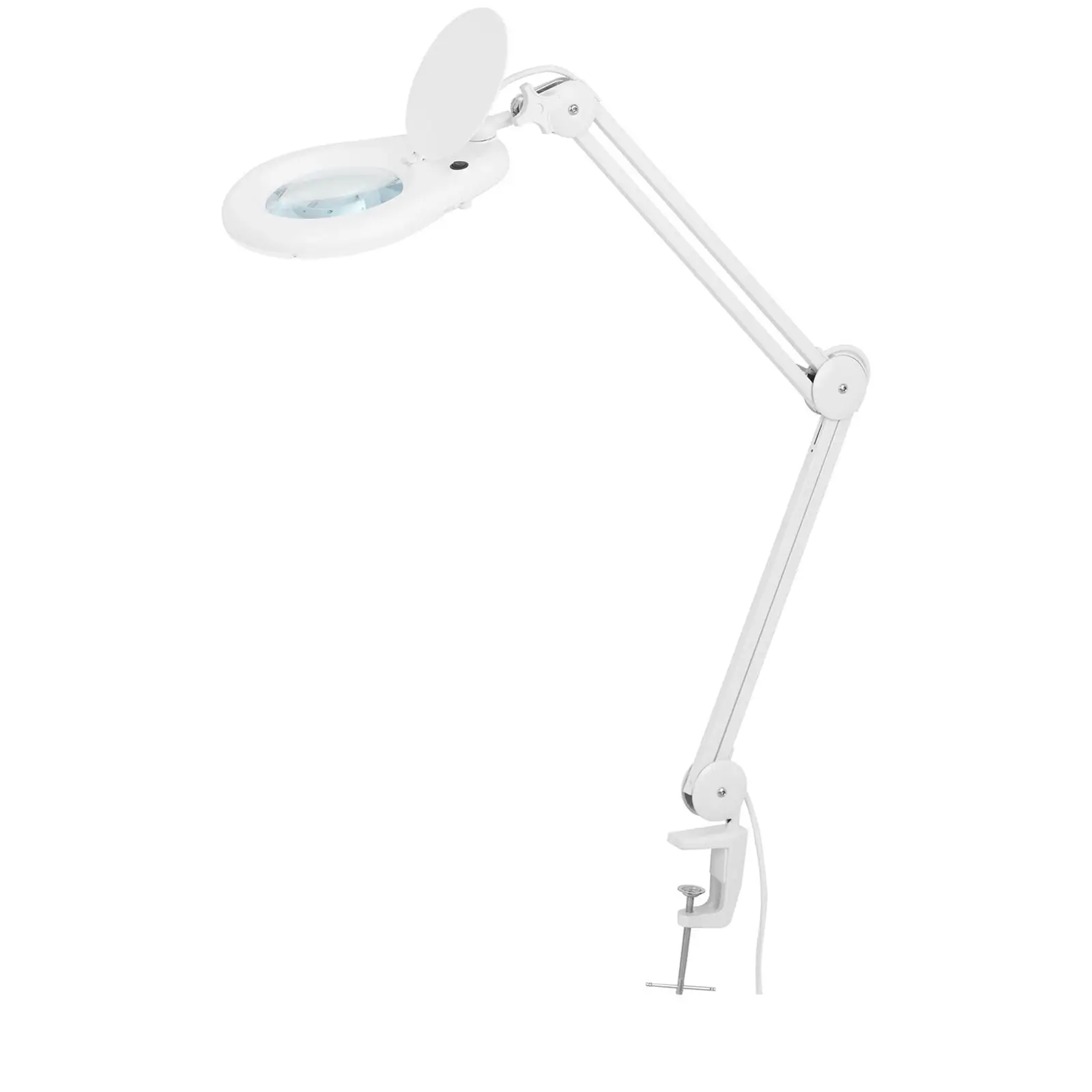 Zestaw Lampa kosmetyczna - powiększająca - 5 dpt - LED + Stojak do lampy kosmetycznej - 5 kółek