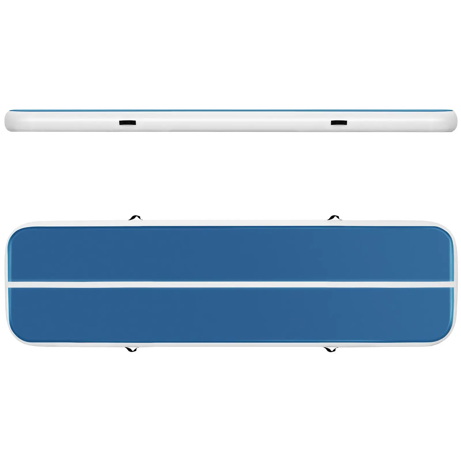 Air track avec gonfleur électrique - 400 x 100 x 20 cm - 200 kg - Bleu/blanc (Couleur(s): Bleu)
