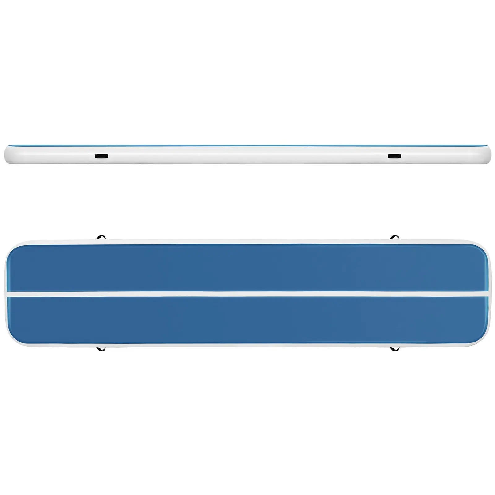Air track avec gonfleur électrique - 500 x 100 x 20 cm - 250 kg - Bleu/blanc (Couleur(s): Bleu)