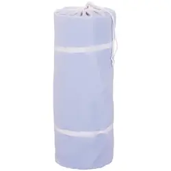 Set tappetino da ginnastica gonfiabile con pompa inclusa - 500 x 100 x 20 cm - 250 kg - blu/bianco