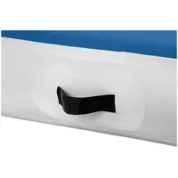 Air track avec gonfleur électrique - 600 x 100 x 20 cm - 300 kg - Bleu/blanc