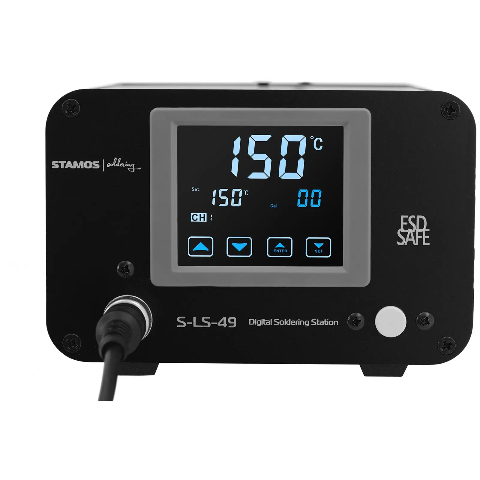 Set digital lödstation med LED-förstoringslampa - 100 W - LCD-Touch