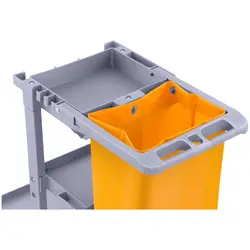 Set: Cleaning Trolley with Laundry Bag, Lid and 1 Mop Bucket