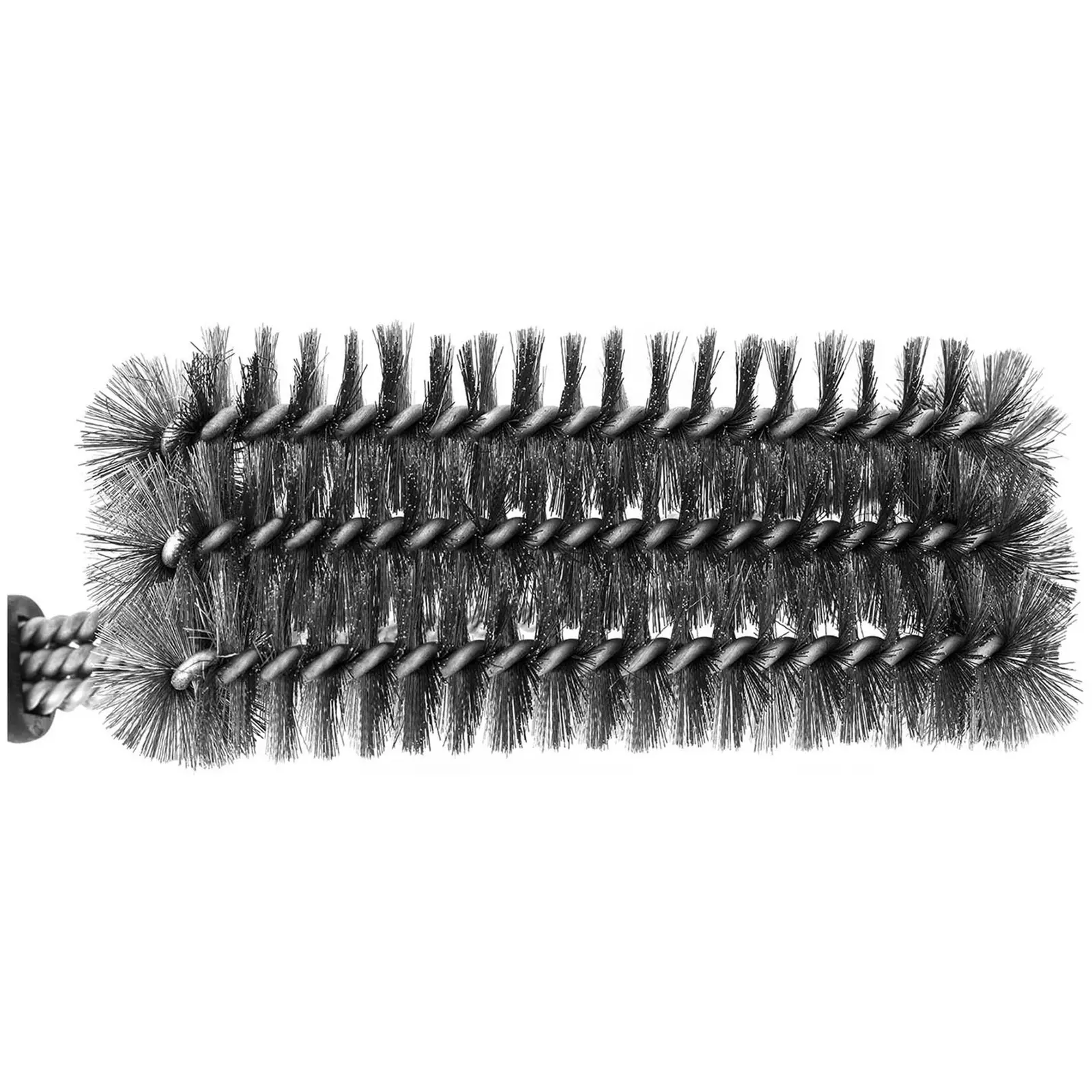 Dobbel elektrisk flatgrill - sett med 3-delt grillbørste - 60 cm - glatt/riflet - stål - 2 x 3,200 W