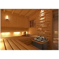 Kit Aquecedor para sauna + Painel de controlo para sauna - 4,5 kW - de 30 a 110°C - visor LED