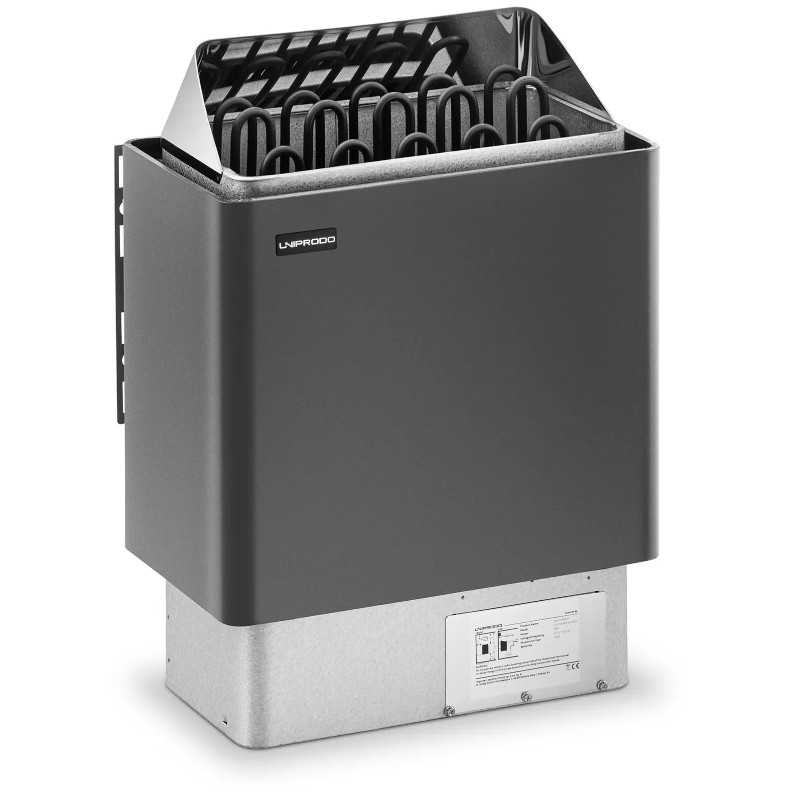 Saunová kamna s řídicí jednotkou pro sauny - 9 kW - 30 až 110 °C - LED displej (Termostat: Ano)