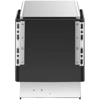 Saunaovn - sæt inkl. kontrolpanel - 6 kW - 30 til 110 °C - LED-display - front af rustfrit stål