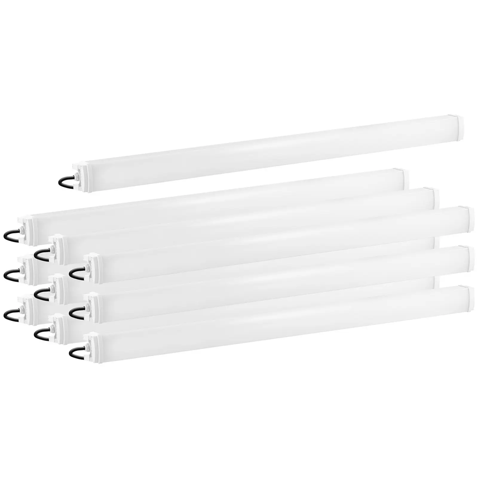 LED světlo do vlhkých prostor - sada 10 ks - 80 W - 150 cm - 8 800 lm - 6 000–6 500 K