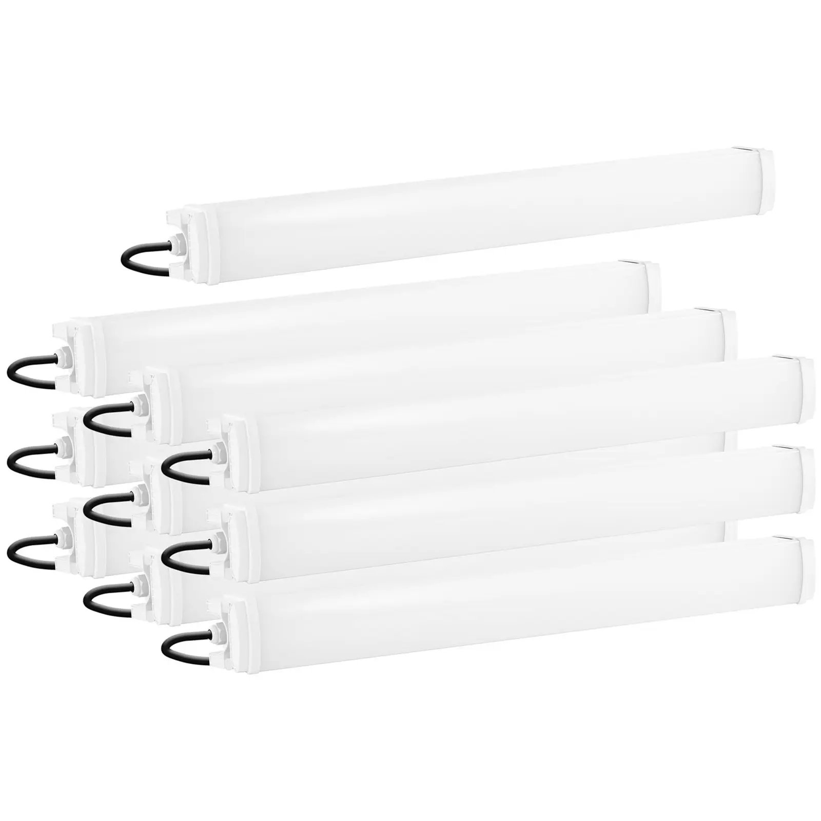 Vanntett LED-lysrør - Sett med 10 stk. - 40 B - 90 cm - 4400 lm - 6000-6500 K