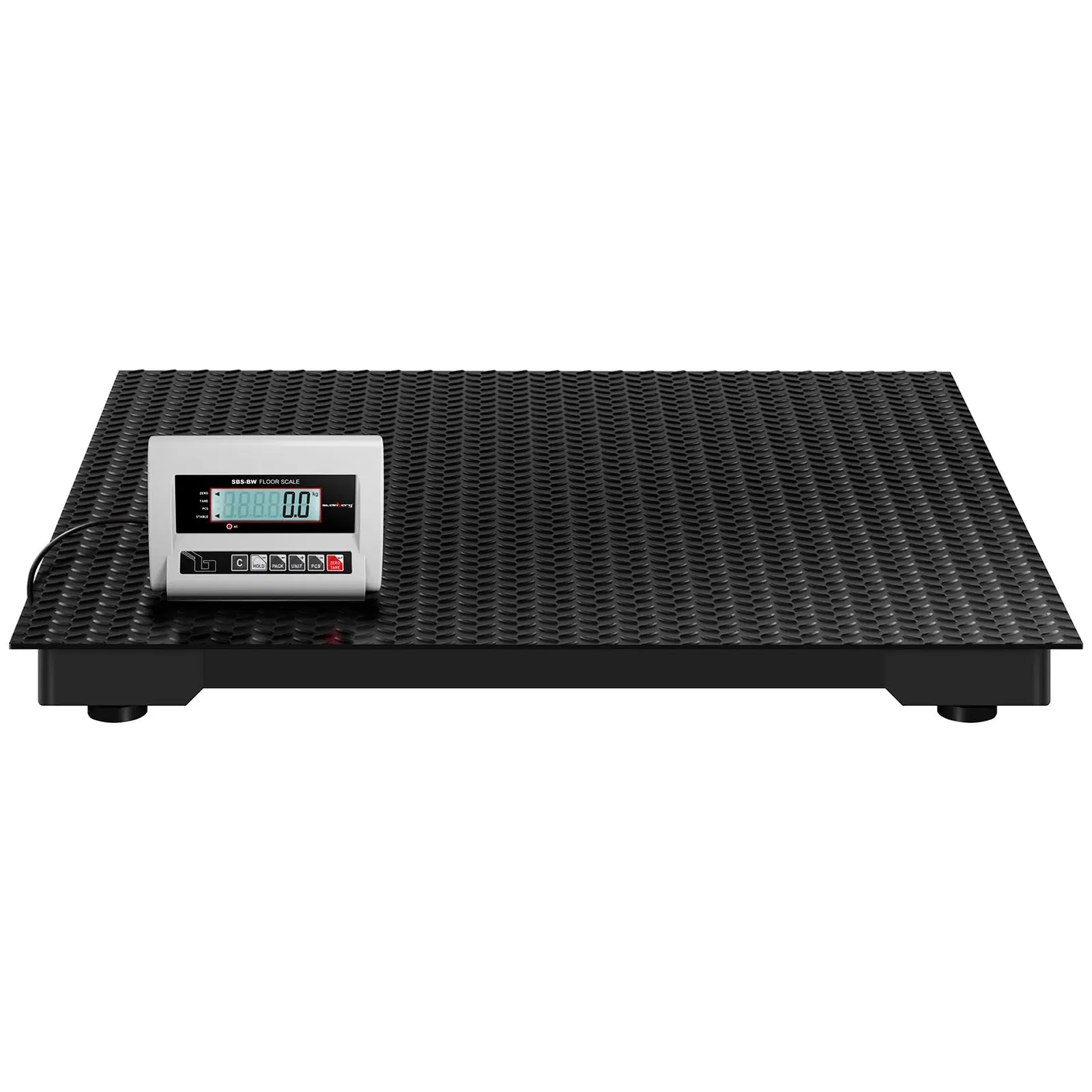 Golvvåg med ramp - 1000 kg / 0,5 kg - LCD - batteri 10 h