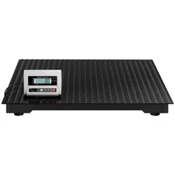 Zestaw wagi magazynowej z rampą - 1000 kg / 0,5 kg - LCD - bateria 10 h