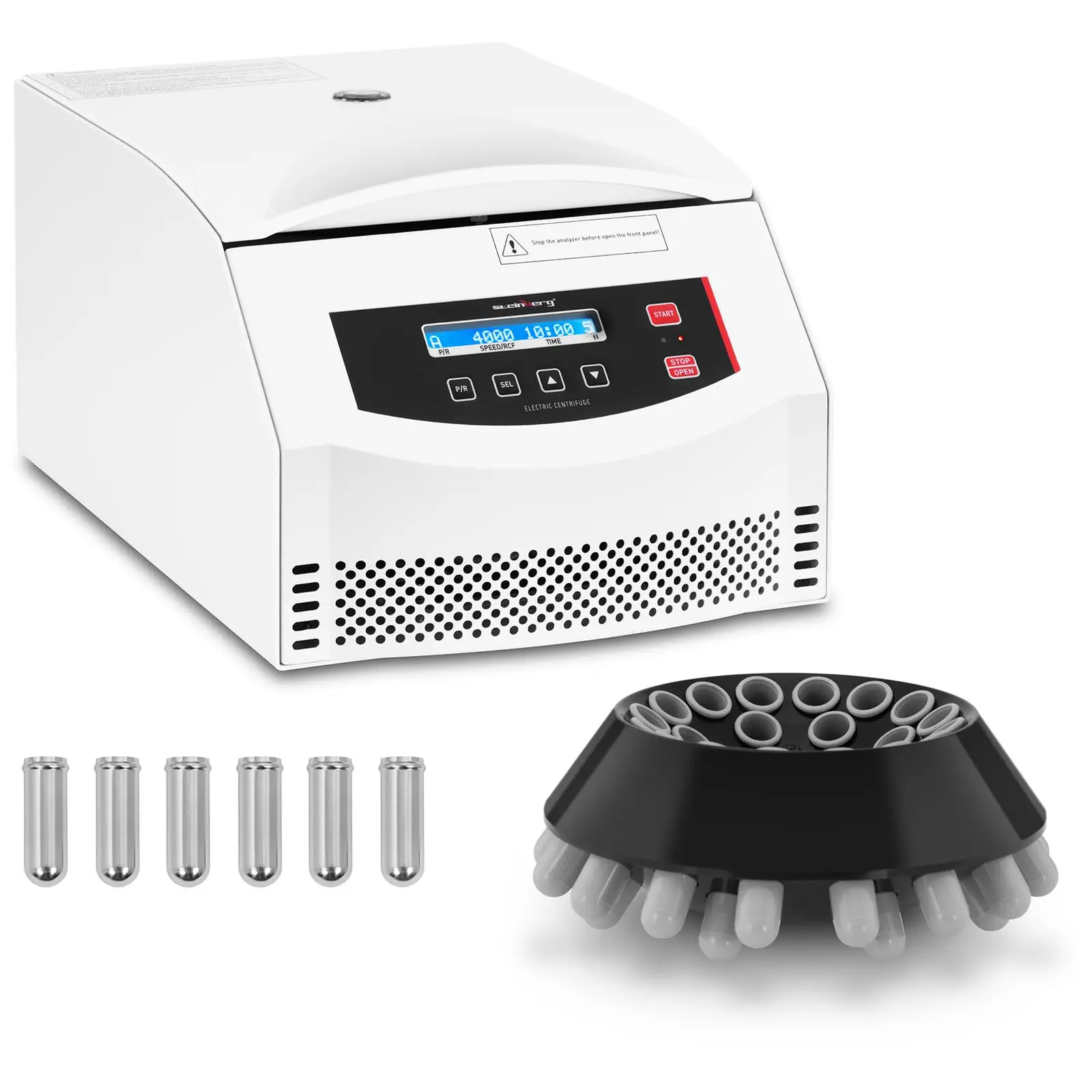 Zestaw Wirówka laboratoryjna - 6 x 50 ml - 2390 xg - rotor kątowy 24 x 10 ml i 8 adapterów do probówek 5 ml w zestawie