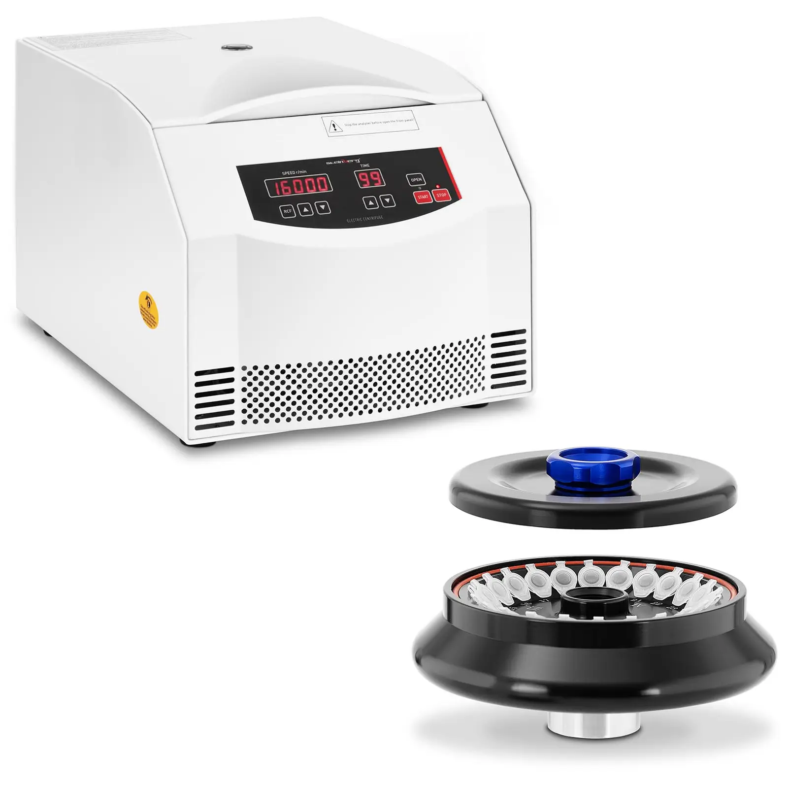 Kit Centrifugeuse de laboratoire - 4 barrettes de 8 tubes PCR de 0,2 ml - FCR 20 600 xg - Avec rotor additionnel - 24 x 1,5/2 ml