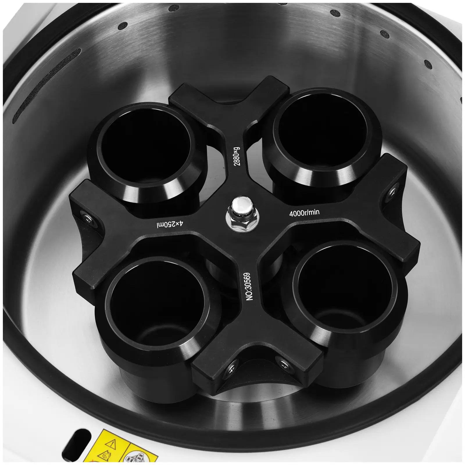 Stolová centrifúga - súprava - 4 x 250 ml - RCF 4 420 xg - s extra uhlovým rotorom 32 x 10 ml a 8 adaptérmi po 10 na 5 ml