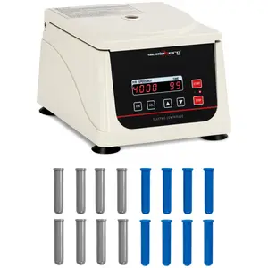 Centrífuga de laboratorio en set - 8 x 15 ml - RCF 1880 xg con 8 adaptadores para 5 ml