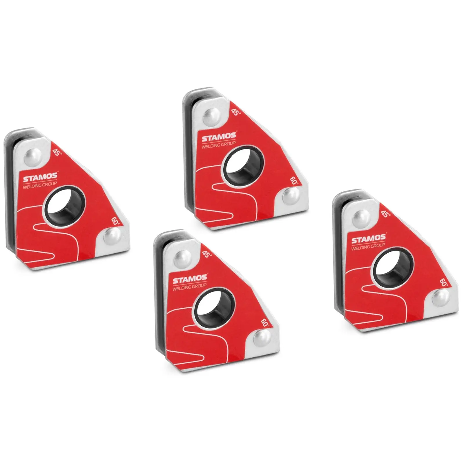 Welding Magnet - Set of 4 - 30/45; 60/90° - 15 kg