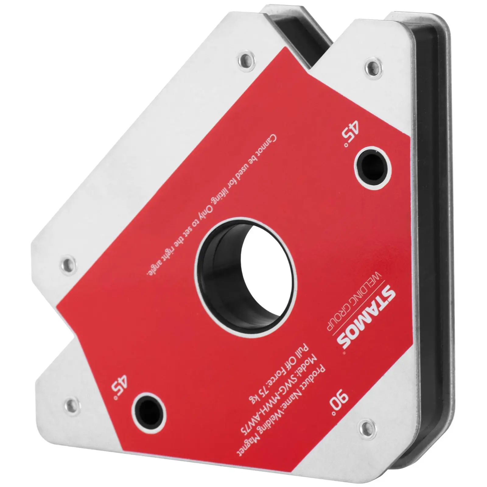 Svejsemagnet - 3 stk. - 45/90/135° - 55/75 kg (MIG-MAG: Nej)