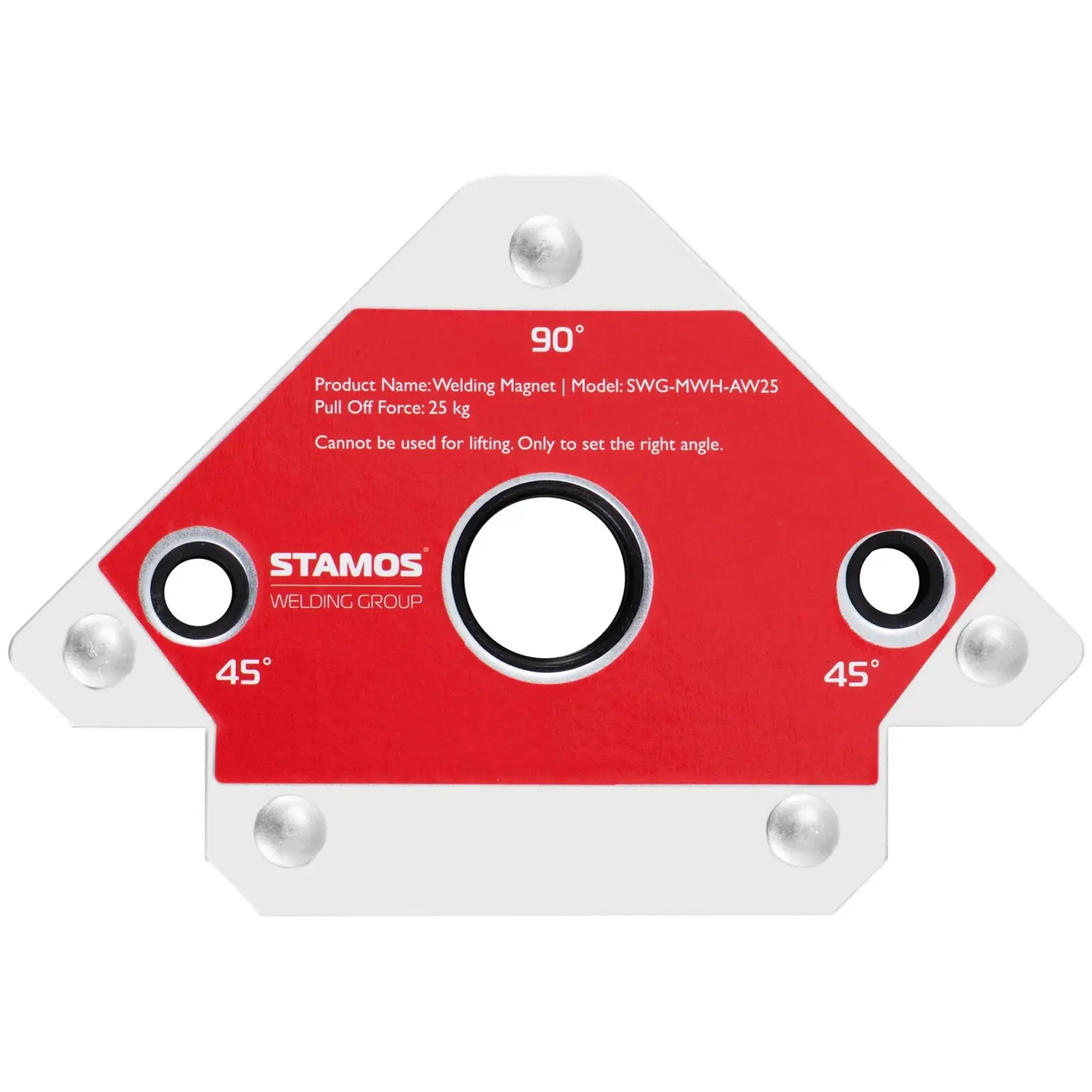 Aimant soudure - lot de 3 - 30/45/60/75/90/105/135° - 25/50 kg (MMA: Non)