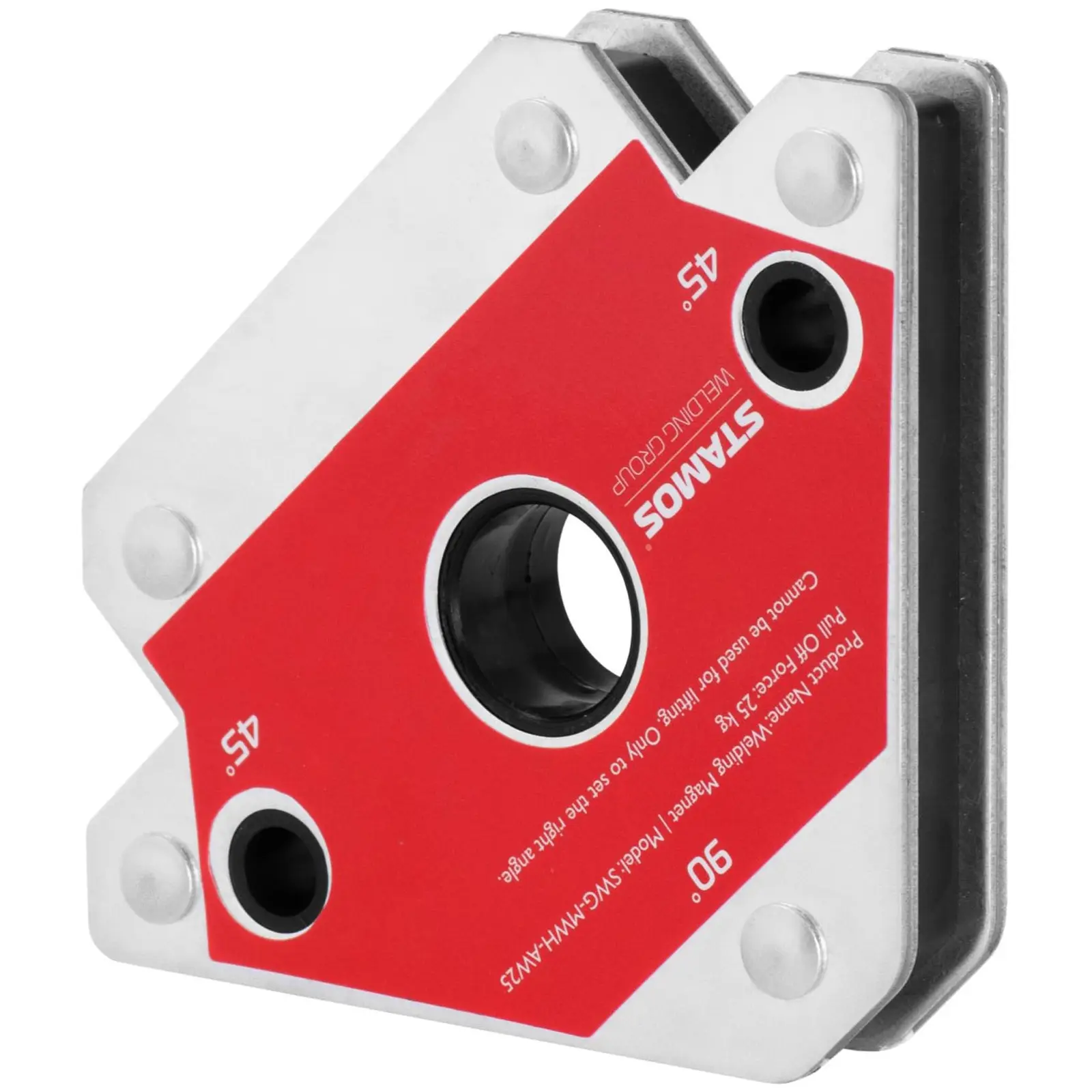 Aimant soudure - lot de 3 - 30/45/60/75/90/105/135° - 25/50 kg (Plasma: Non)