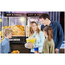 Máquina de pipocas e aquecedor de nachos - 99 l - 4-5 kg/h - Royal Catering