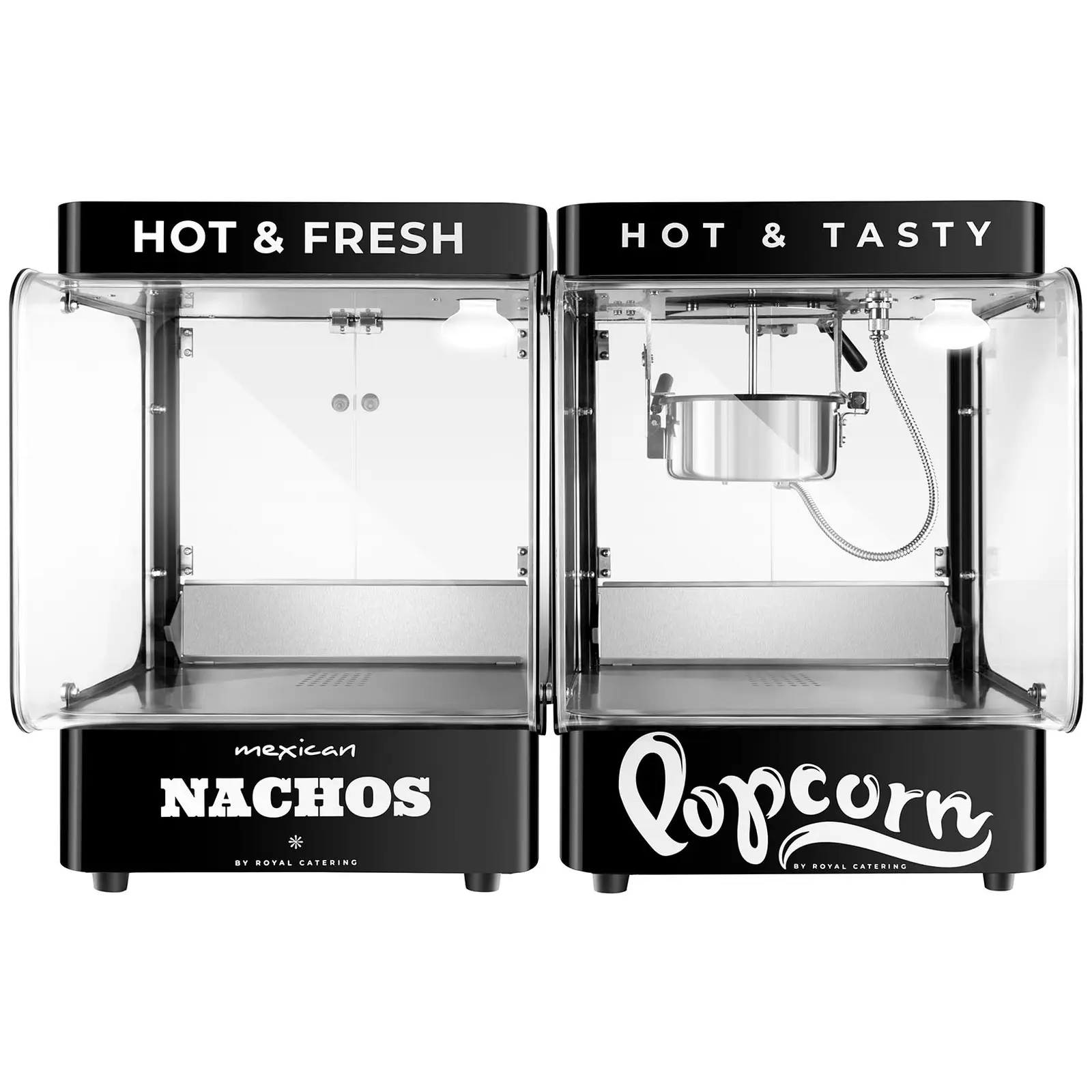 Machine à popcorn et machine réchaud nachos - 99 l - 4 - 5 kg/h kg/h - Royal Catering