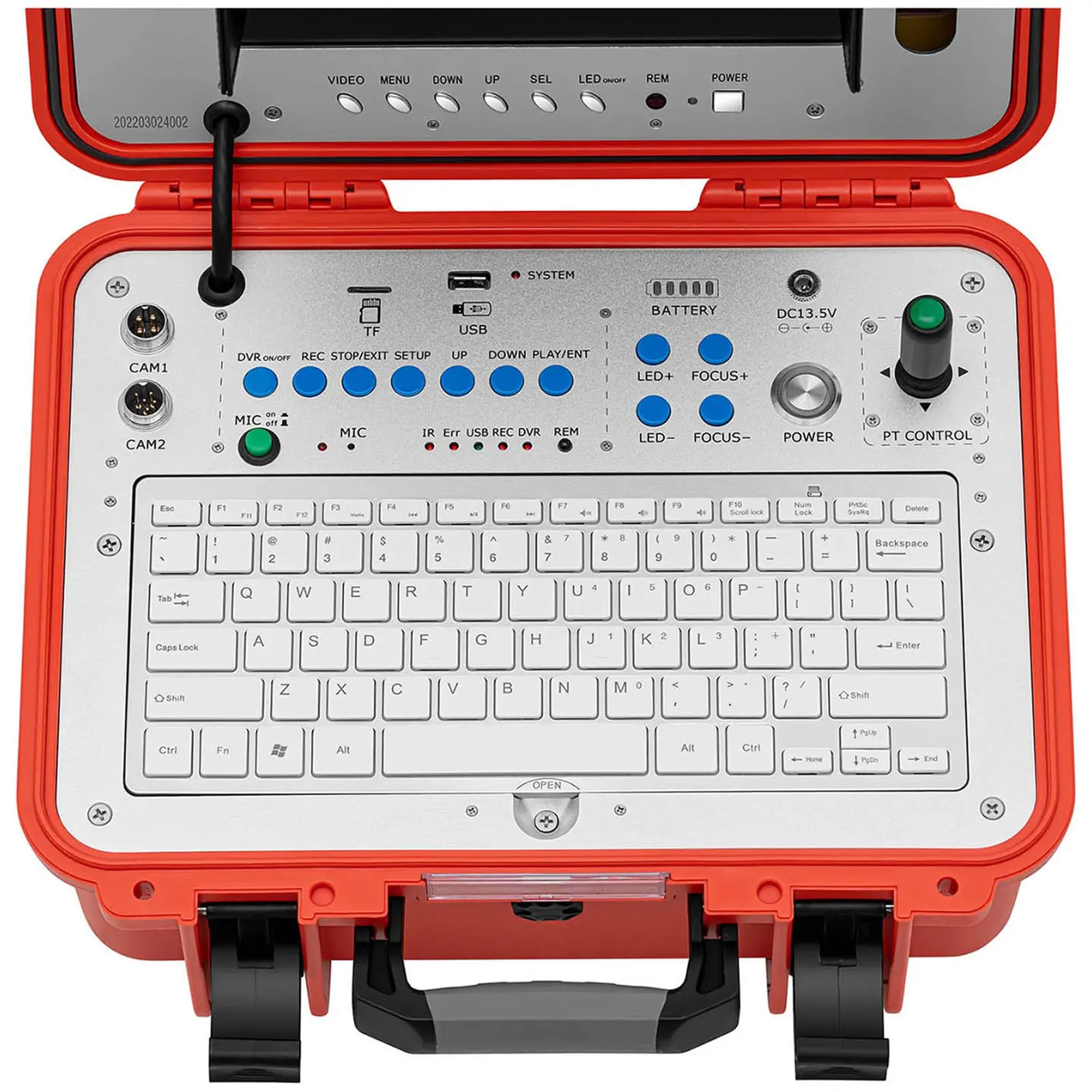 2 kamery na potrubí - 20 m + 40 m - 18 + 12 LED - 10" displej (USB rozhraní: Ano)