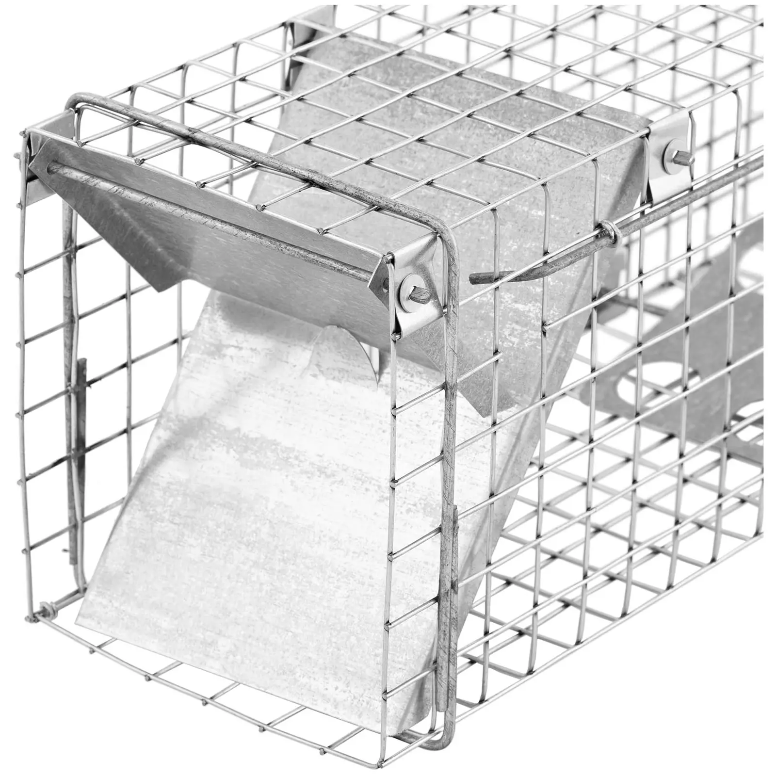 Cage piège - 65 x 17 x 20 cm - taille de la grille : 25 x 25 mm - Lot de 2