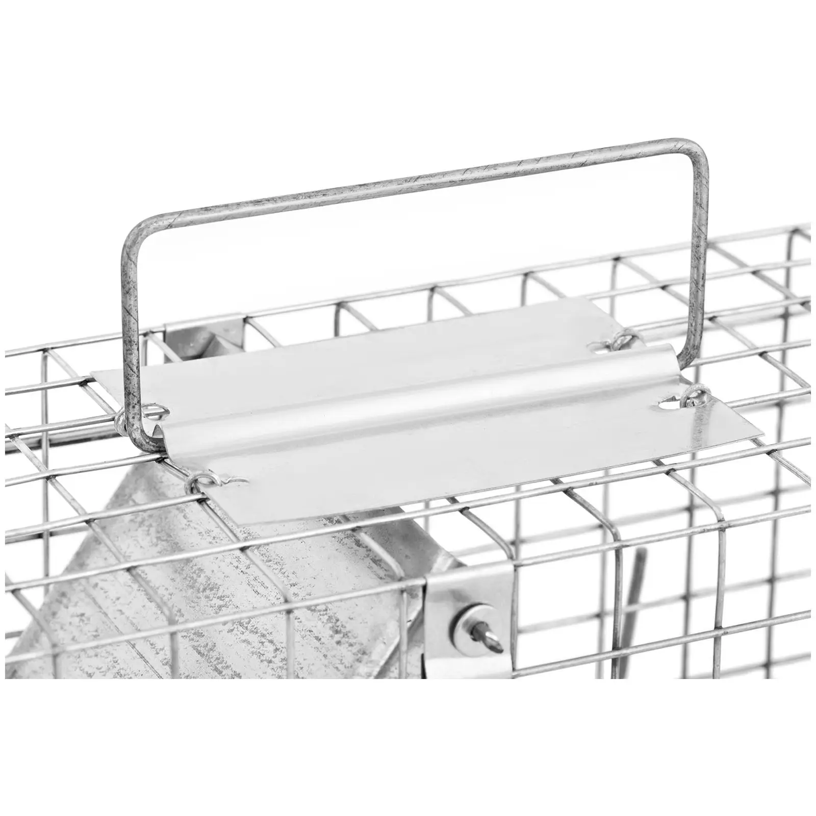 Sada 3 pastí na zvířata - 35,50 x 15,50 x 19 cm - velikost ok: 25 x 25 mm (Materiál: Pozinkovaná ocel)