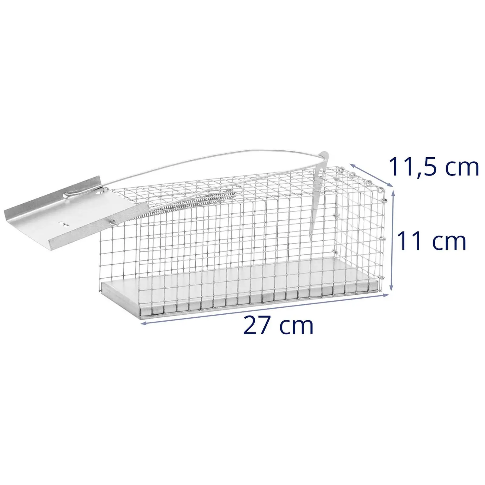 Cage piège - 27 x 12 x 12 cm - maillage : 13 x 13 mm - Lot de 4