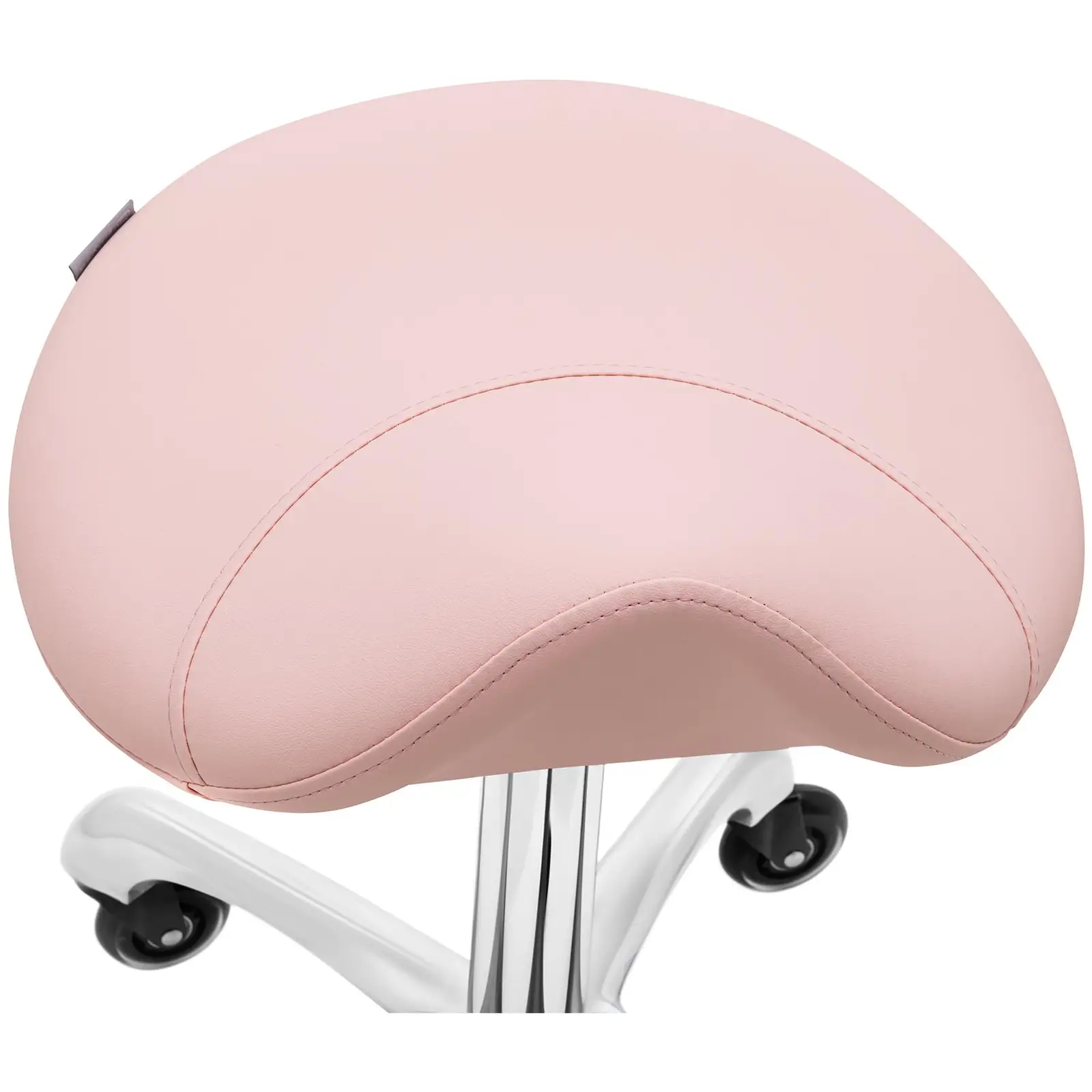 Camilla de estética con taburete para cosmética - rosa, blanco