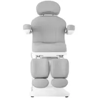 Fotvårdsstol med sadelstol - Ljusgrå
