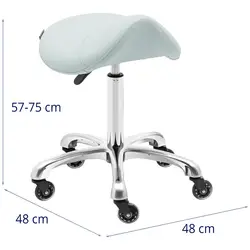 Pedicure Chair with Saddle Stool - Pistachio